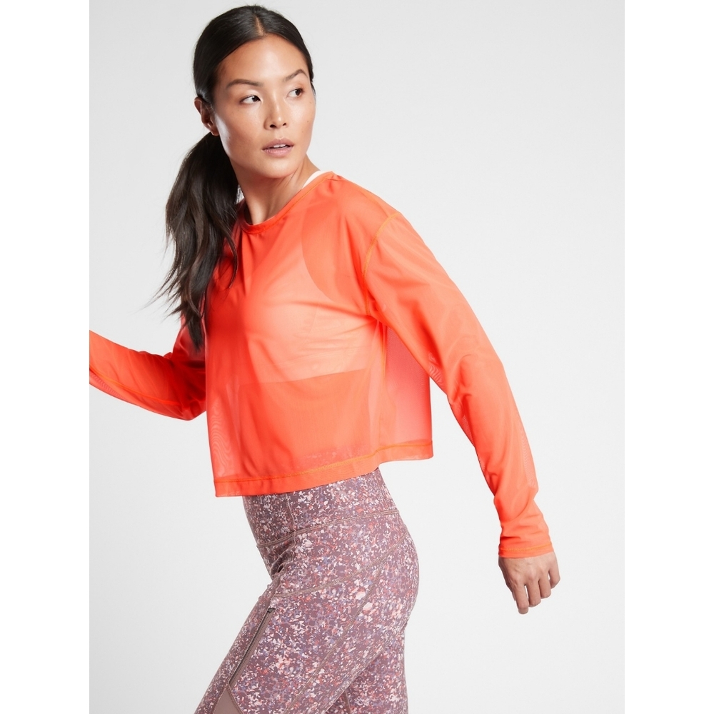 Athleta Circuit Mesh Crop Top - Picture 7 of 8